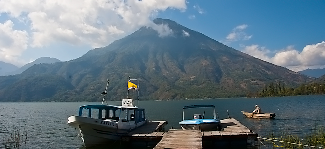 View of Volcan San Pedro from the resort