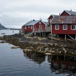 Fishing cabins in the village of Reine