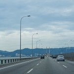 The best thing about driving to Penang is crossing the bridge and enjoying the view.