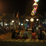 Hoi An locals gathered at this little square to watch a musical play.
