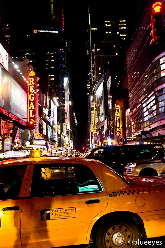 Times Square at night, November 2011