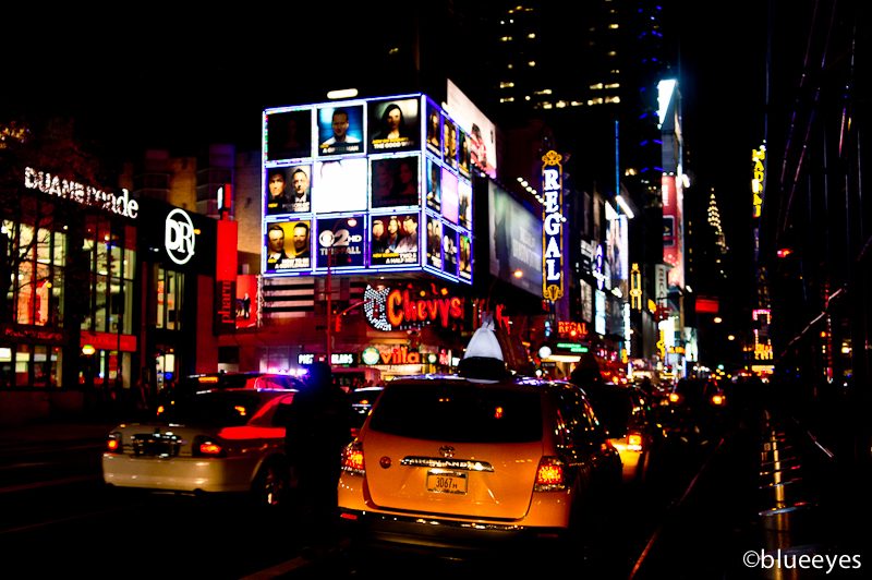 Times Square at night, November 2011