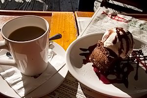 Choc brownie @ The Fish Market, San Diego