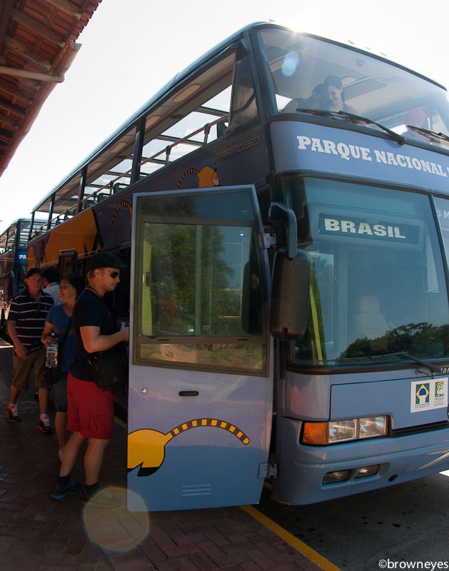 Hop-on, hop-off bus @ Iguazu Falls