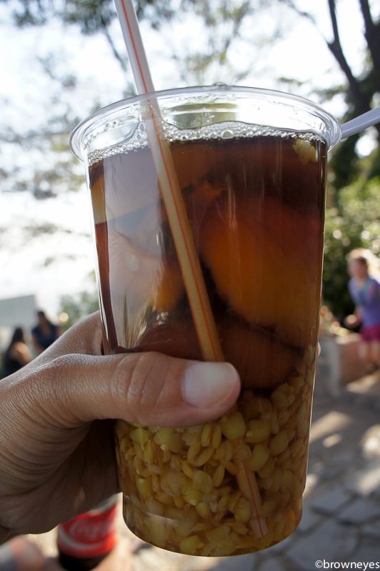 Mote con huesillo - wheat tea with dry peaches