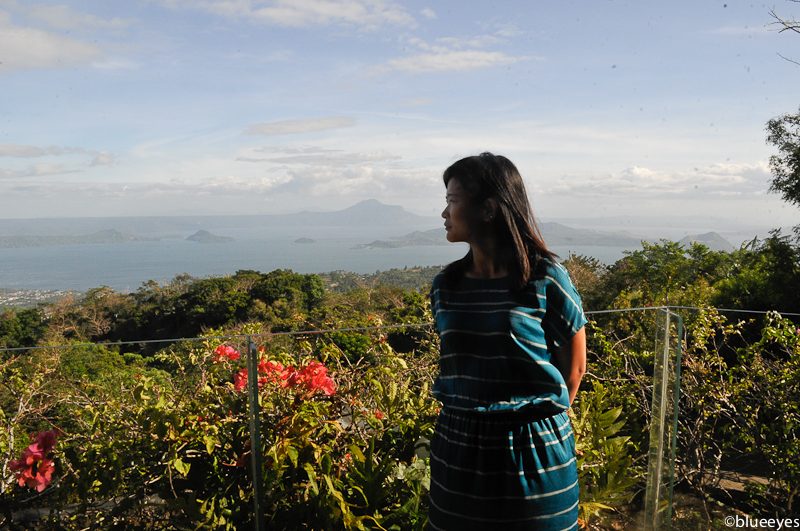 Enjoying the view of Lake Taal for the final time before leaving