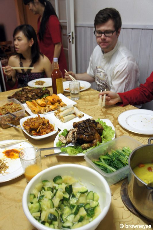 Partying the Msian way, with plenty of food on the table