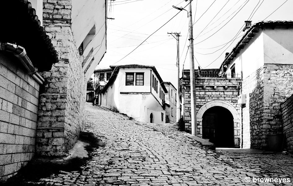 White streets and buildings, reflecting the Ottoman era