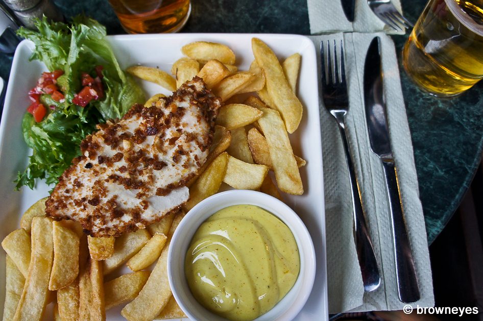 My "accidental" dinner - butter fish with fries. So simple but so yummy!