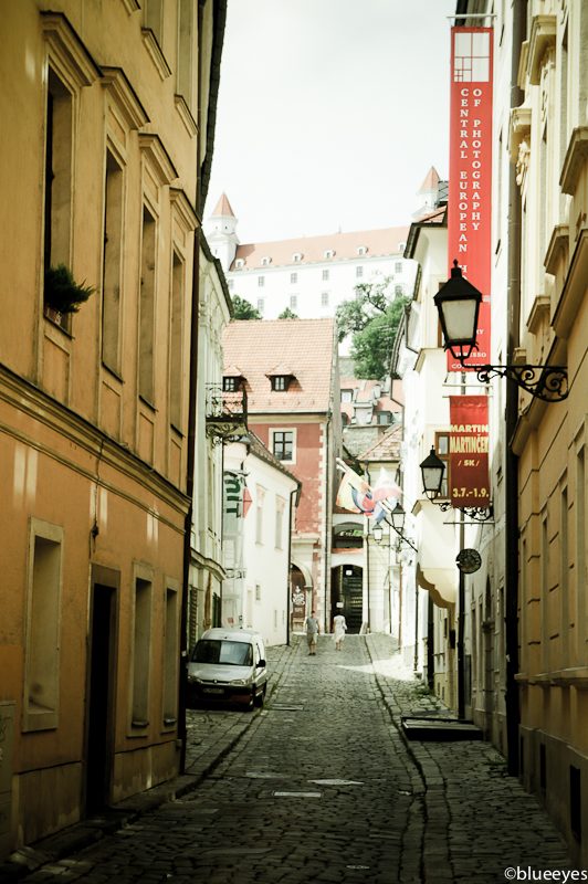 Bratislava's old town has some cosy cobbled streets