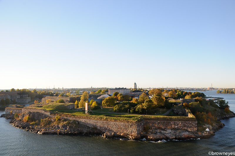 Seen here is Suomenlinna, a UNESCO World Heritage site, which is a maritime fortress off the coast of Helsinki.