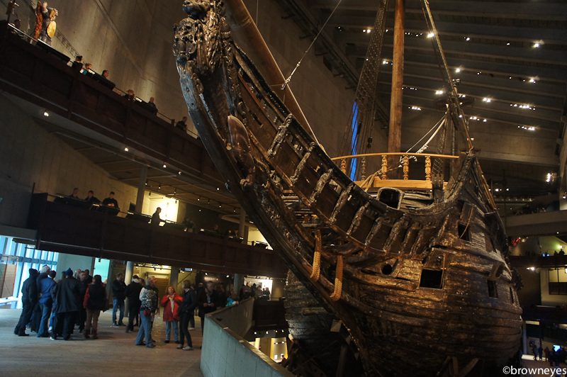 The great Vasa ship that sunk on its maiden voyage in the 17th century