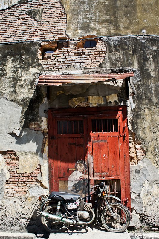 Boy on bike - one of the most photographed walls murals in Georgetown's UNESCO World Heritage area.