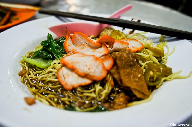 Best wanton mee I've had in a while. Found at the evening stall at Love Lane.