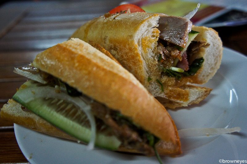 Banh Mi Phuong's sandwich buns were spicy, just the way we like it.